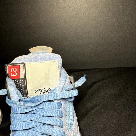 Size 8 - Nike Air Jordan 4 Retro University Blue Men's Shoes - Picture 5 of 9